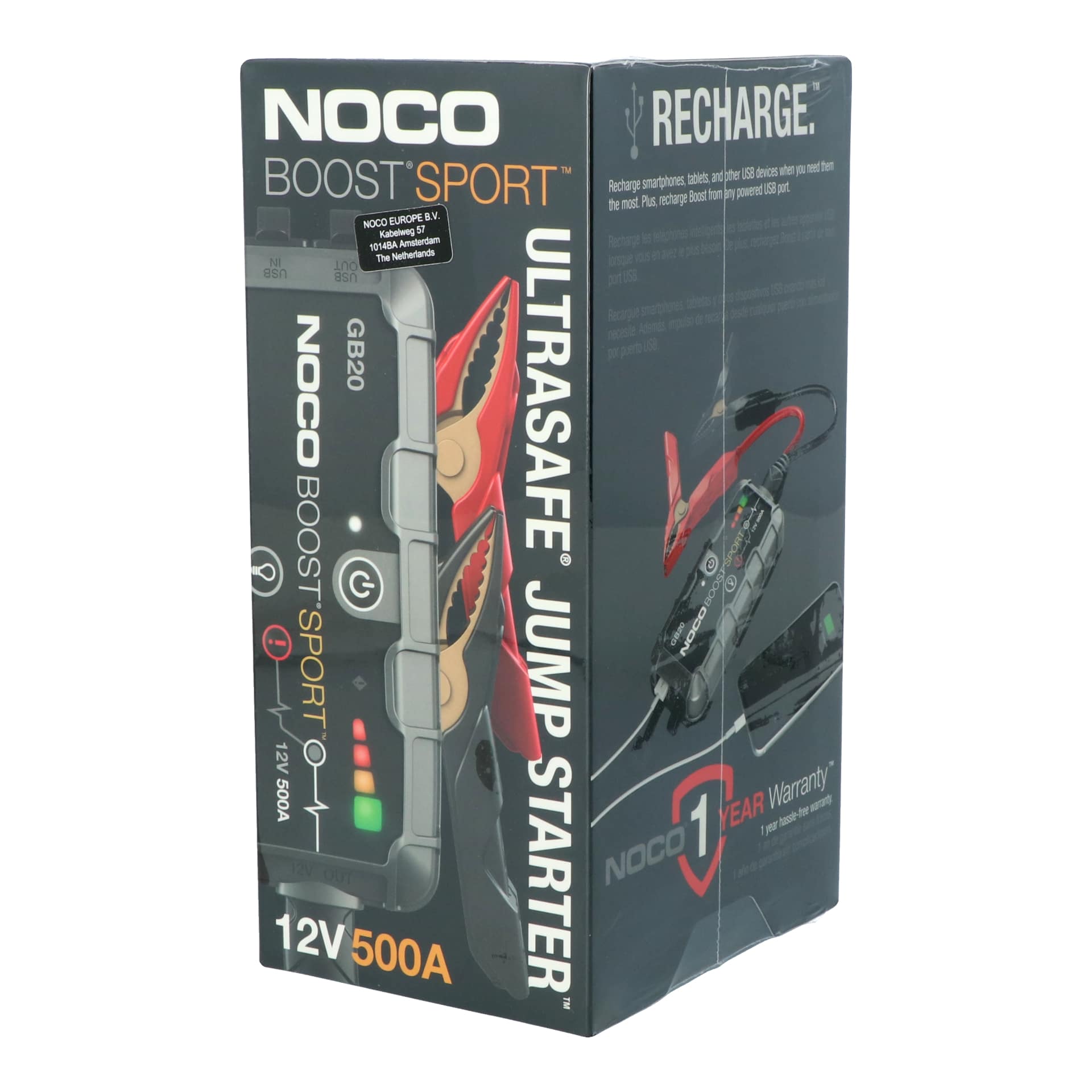 Noco Lithium Jump Starter Boost Sport GB20 500A