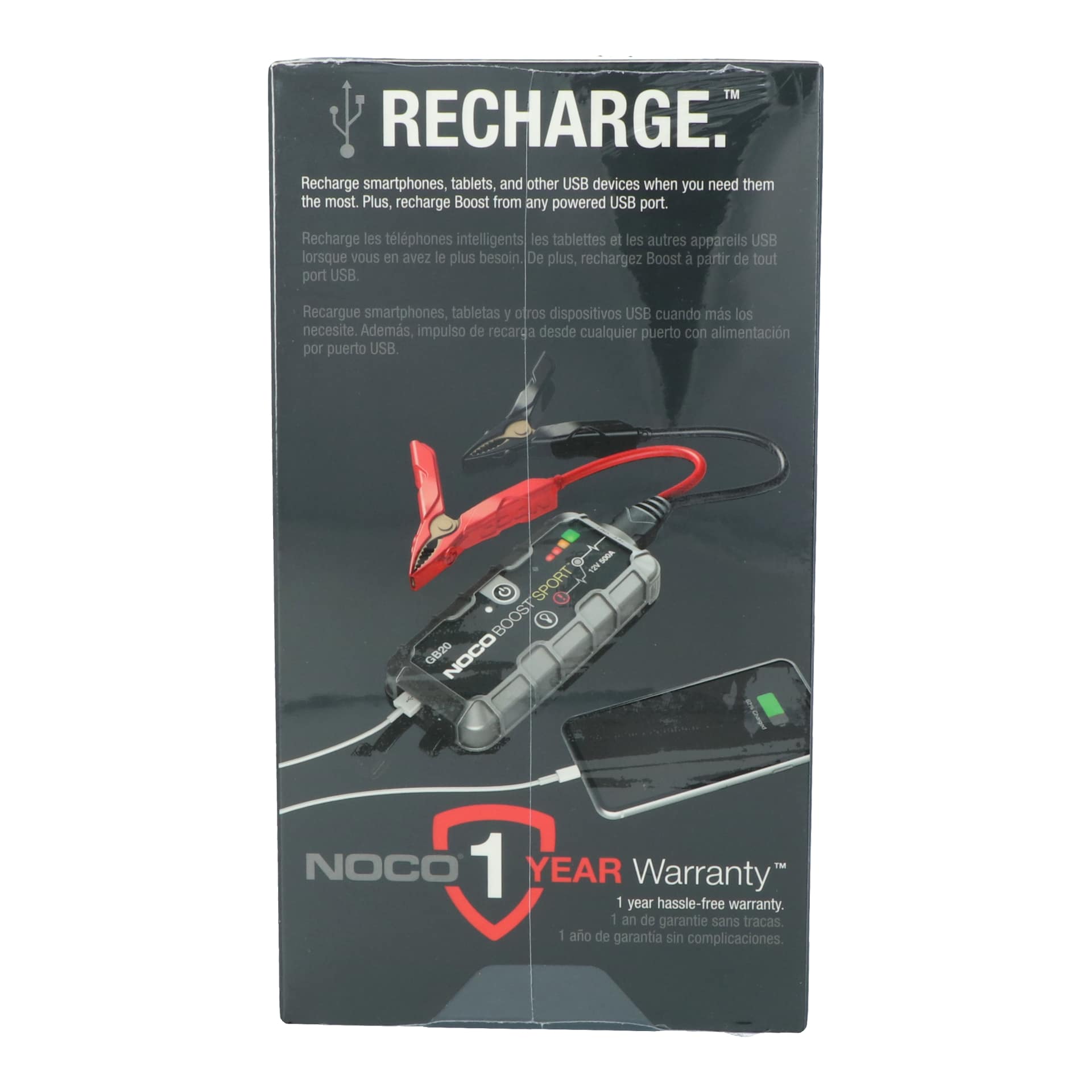 Noco Lithium Jump Starter Boost Sport GB20 500A