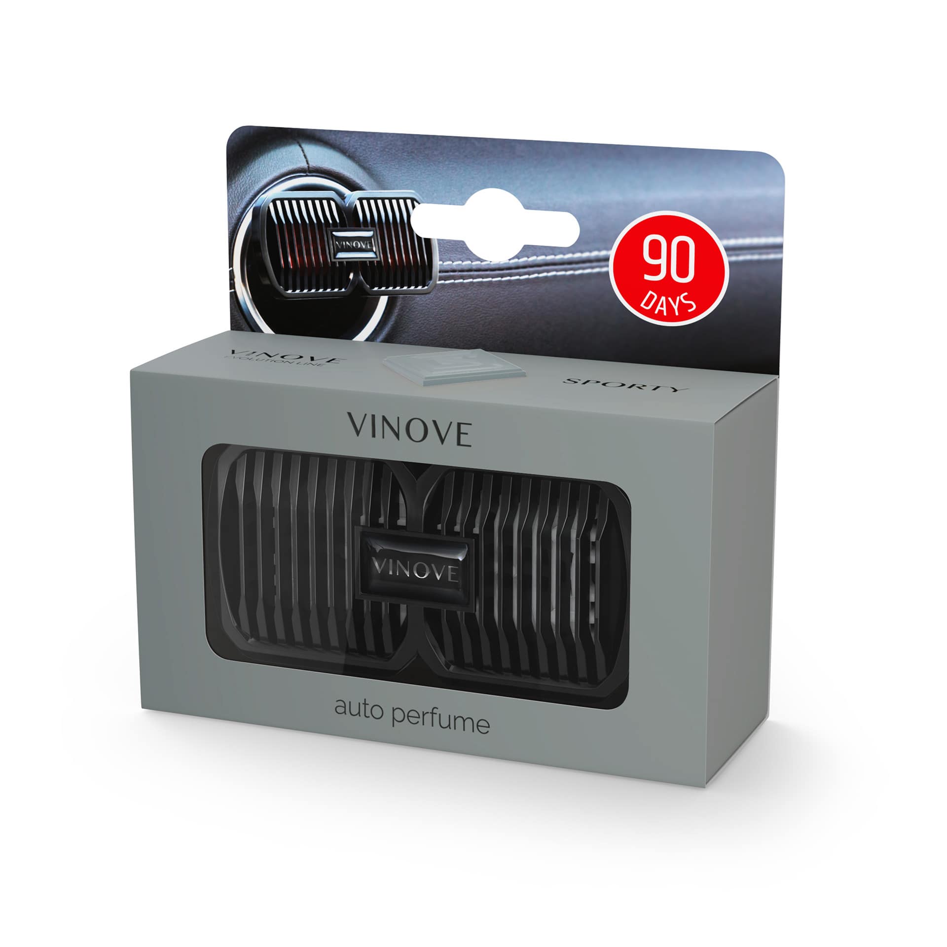 Auto luchtverfrisser VINOVE EVOLUTION LINE SILVERSTONE