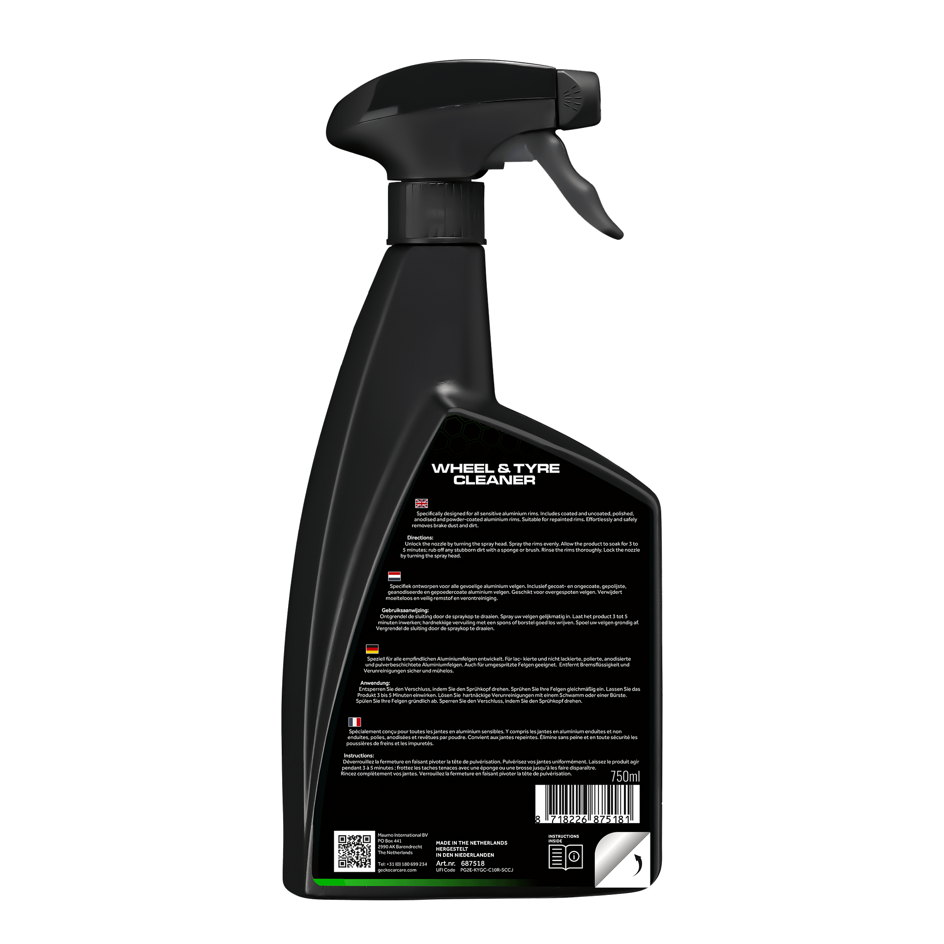 Gecko Wheel & Tyre Cleaner 750ml