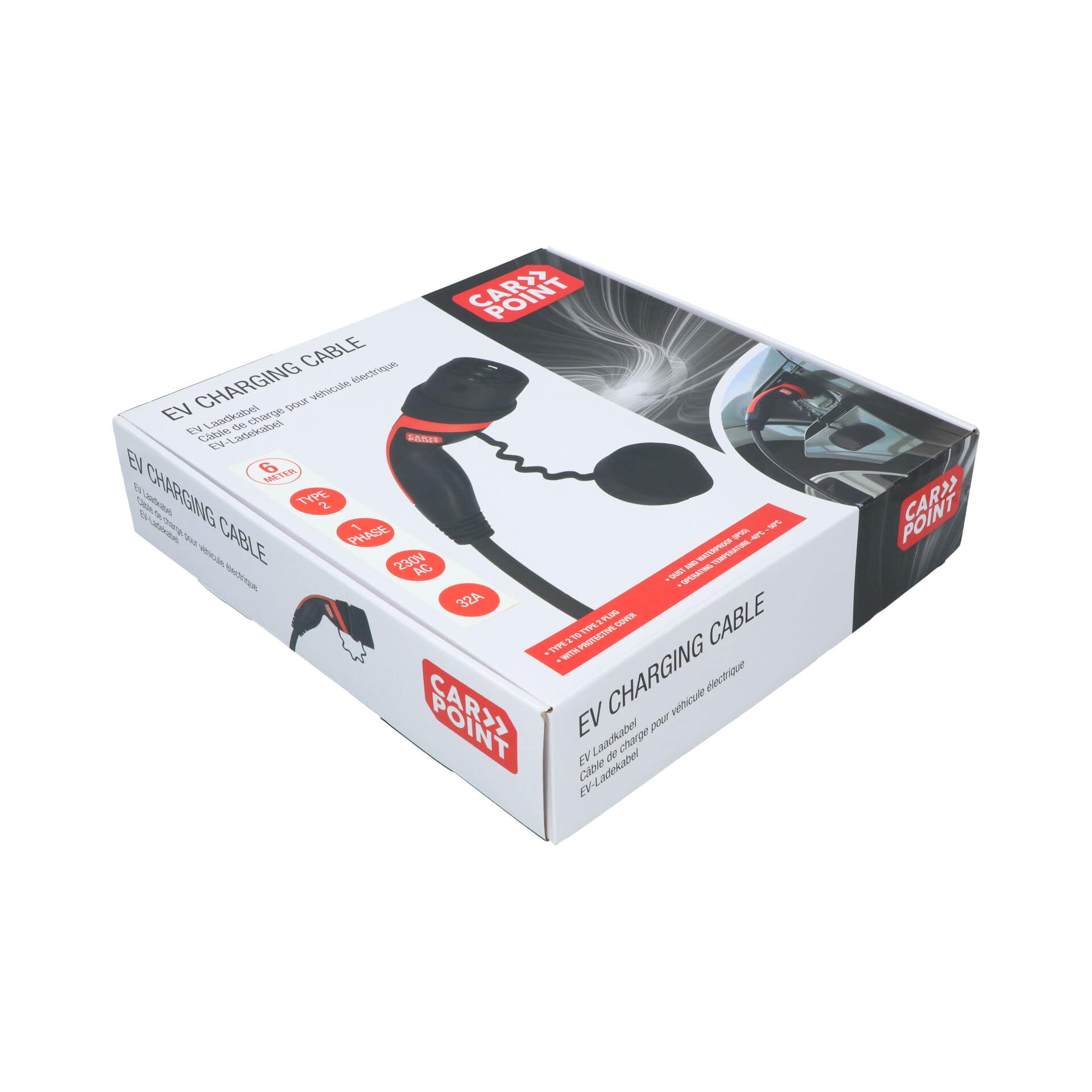 Carpoint Laadkabel Elektrische Auto Type2>2 32A 1ph 6 meter