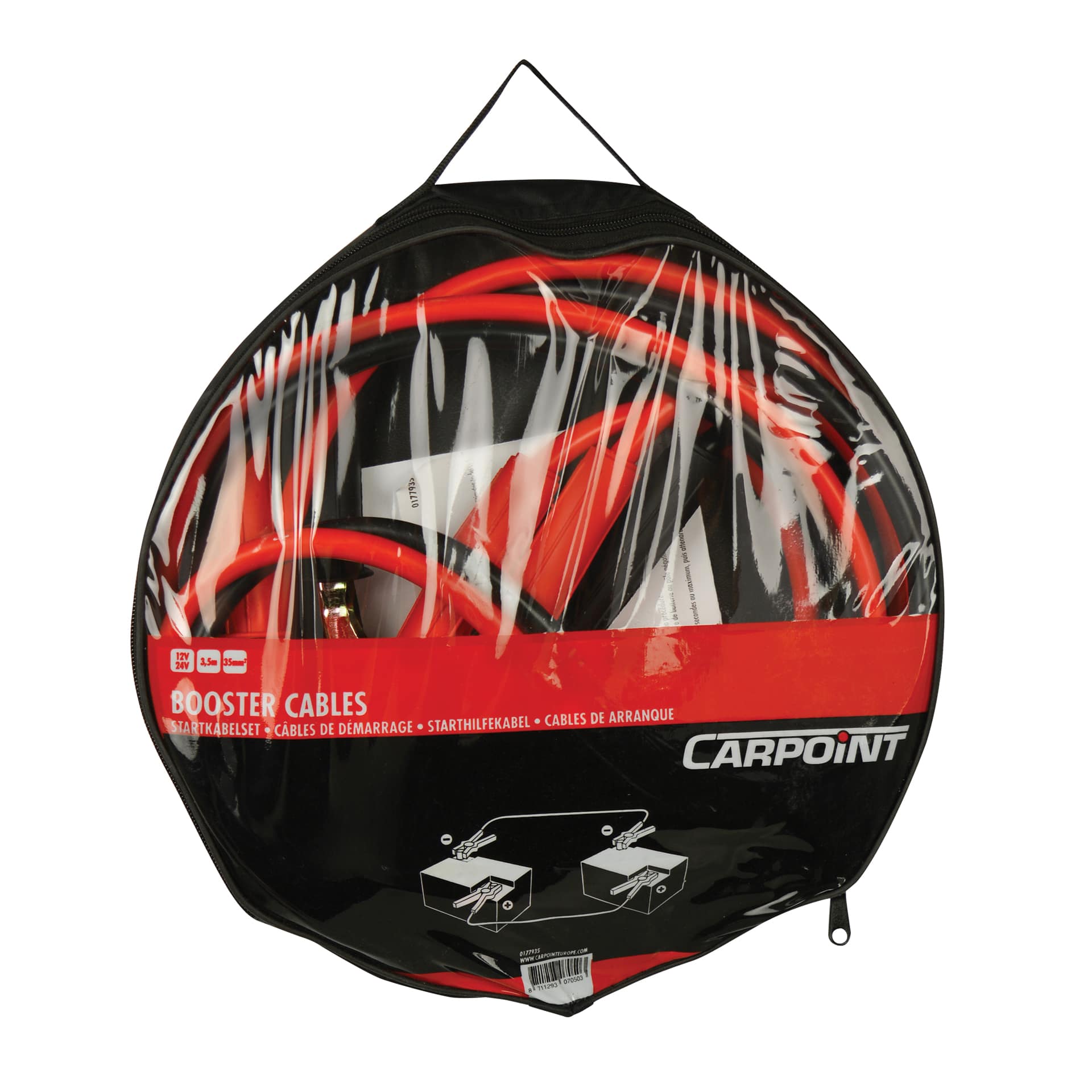 Carpoint professionele Startkabelset 35mm² Geïsoleerde Handgreep