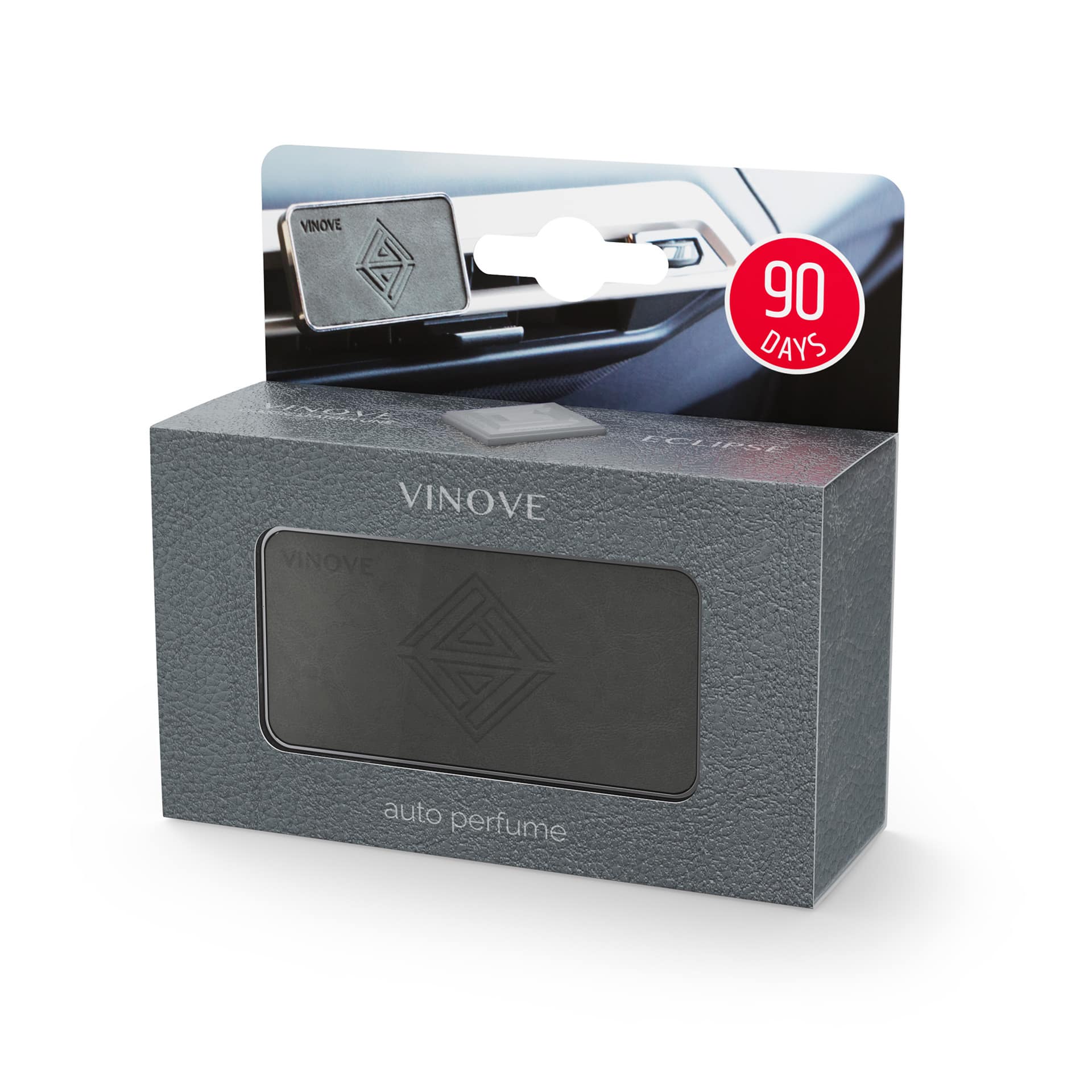 Auto luchtverfrisser VINOVE CLASSIC LEATHER LINE SILVERSTONE