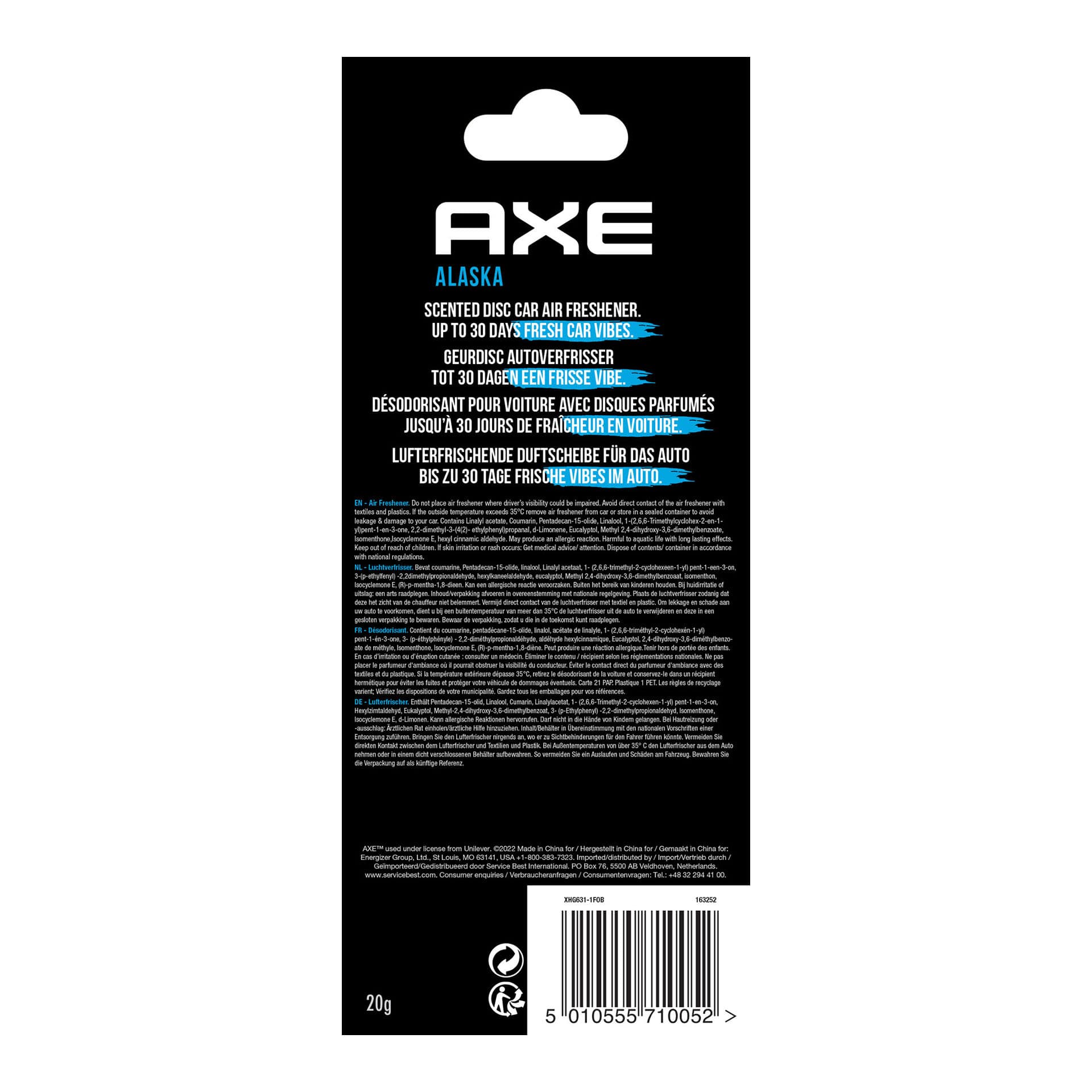 AXE 3D Luchtverfrisser Alaska