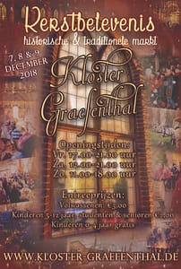 Kerstmarkt Klooster Graefenthal 7, 8, & 9 December 2018