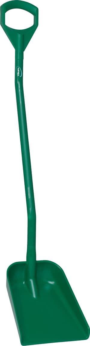 Vikan Hygiene schep, ergonomische steel 1280mm, klein blad 340x270mm