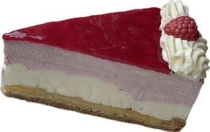 Frambozen kwark gebakje