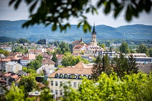The,Beautiful,View,Of,Novo,Mesto,,Slovenia