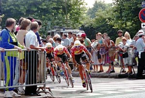 1991, Tour de France, etappe 1b Bron - Chassieu, Ariostea rijdt de snelste tijd in etappe 1b