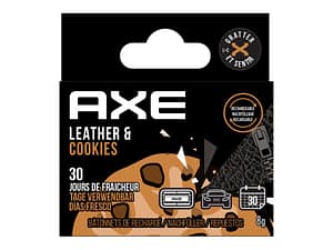AXE Navulling Luchtverfrisser Alu Houder Leather + Cookies 2 Stuks