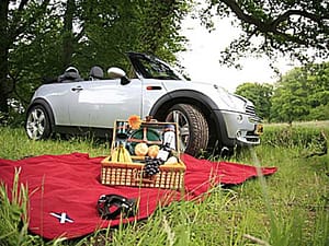 Dagje toeren in een Mini Cabriolet.