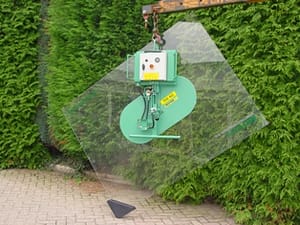 Glaszuiger, 4 zuignappen - 400 kg - accu