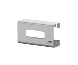 CMT Swoosh handschoen wandhouder Uno met ovale opening RVS lxbxh: 8x13.4x24cm