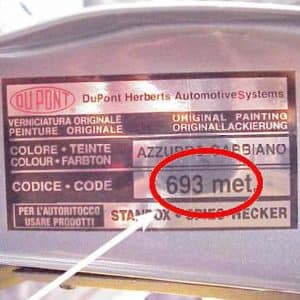 kleurcode alfa romeo