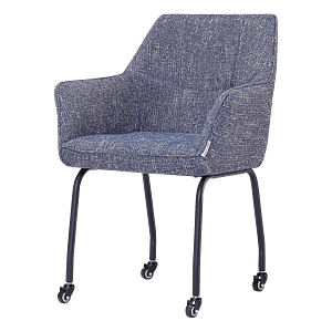 Till Dining Chair on Casters Blue OTE