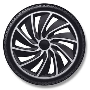 AutoStyle 4-Delige Wieldoppenset Turbo 14-inch zilver/zwart