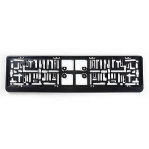 AutoStyle Kunststof kentekenplaathouder 'Click' 52x11cm Zwart
