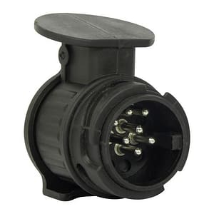 Q-Parts Adapter PVC kort 50mm 13-polig -> 7-polig