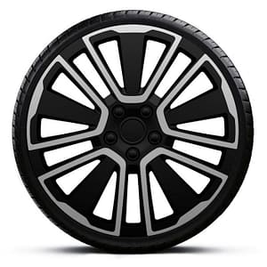 4-Delige J-Tec Wieldoppenset Scuba 15-inch zilver/zwart