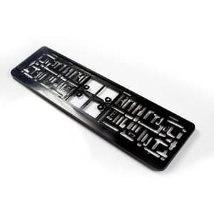 AutoStyle Kunststof kentekenplaathouder 'Click' 52x11cm Zwart