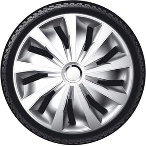 AutoStyle 4-Delige Wieldoppenset Grip Pro 14-inch zilver