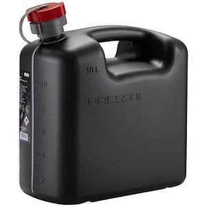 Pressol Brandstofjerrycan zwart 10 l met flexibele uitloop