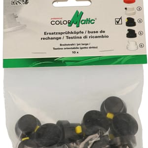 10 stuks – Colormatic Van-Spray Medium, Zwart-Geel