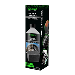 Gecko Black Magic Trim & Bandengel + Applicator Sponge 300ml