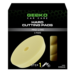 Gecko Polishing Pad Hard Yellow 150mm 5pcs  (For Backing Plate 125mm)