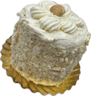 Hazelnoot rond gebakje