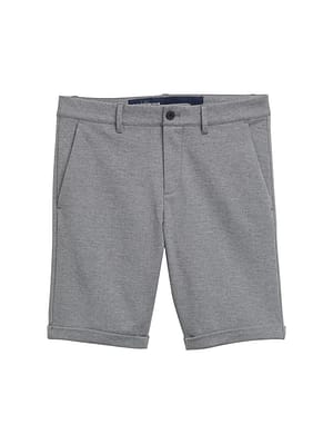 Slim piqué chino shorts