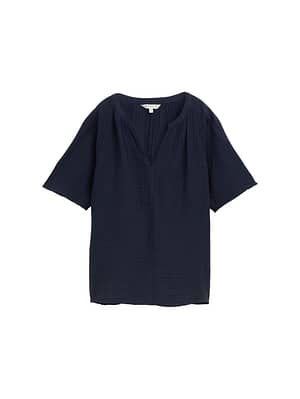Muslin blouse with texture