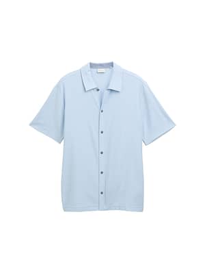 Regular fit short sleeve shirt in jersey
