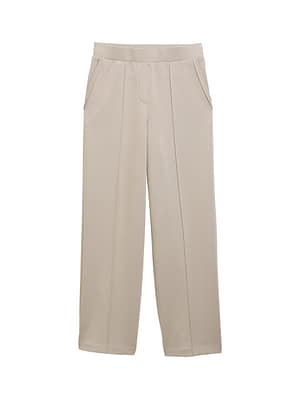 Loose straight scuba trousers