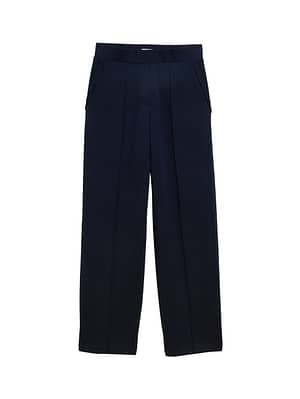 Loose straight scuba trousers
