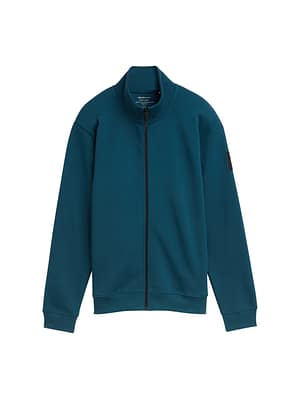 Sweat jacket with logo badge