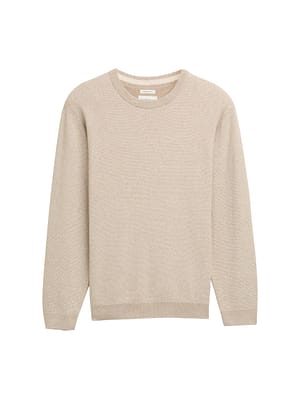 Organic cotton knit jumper