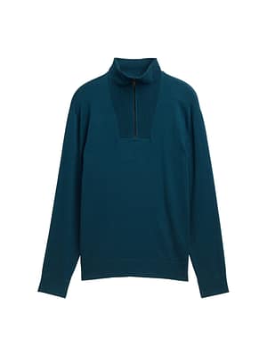 Cotton troyer knit jumper
