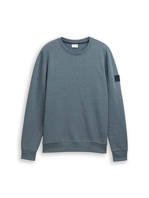 Sweatshirt in melange look