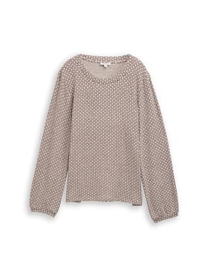 Long-sleeved shirt with pattern