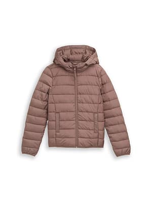 Lightweight quilted jacket with hood