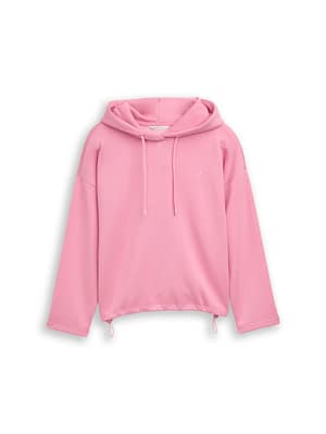 Loose-fit scuba hoodie