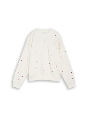 Loose-fit sweatshirt with embroidery