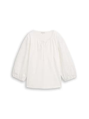 Loose fit long-sleeved shirt with puff sleeves