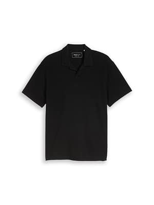 Relaxed-fit resort polo shirt with waffle texture