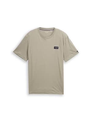 Cotton T-shirt with logo badge