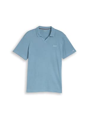 Resort polo shirt with distressed look
