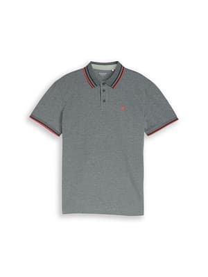 Piqué polo shirt with logo print