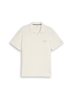 Resort polo shirt with distressed look