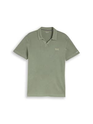 Resort polo shirt with distressed look